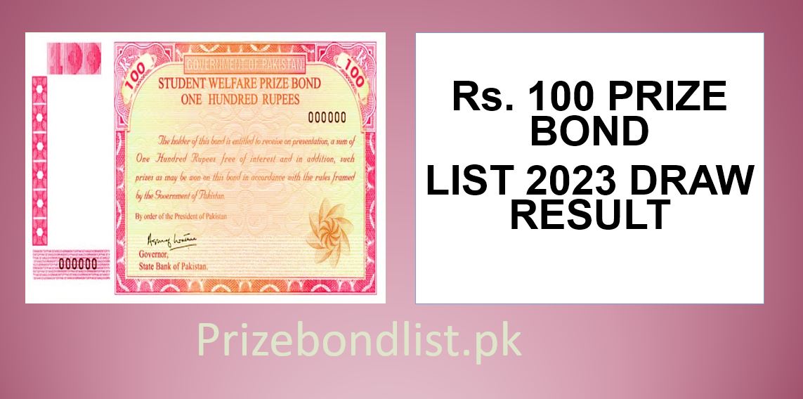 Rs. 100 Prize bond Karachi 15 August 2023 Draw #43 lists Result Check online