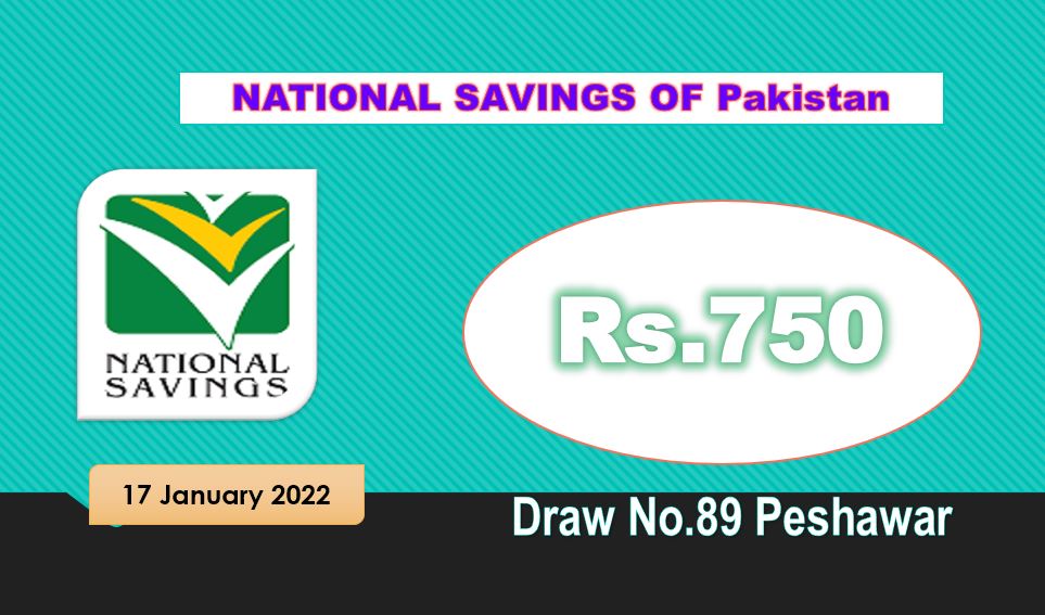 Rs. 750 Prize bond Draw #89 List results 17 January 2022 