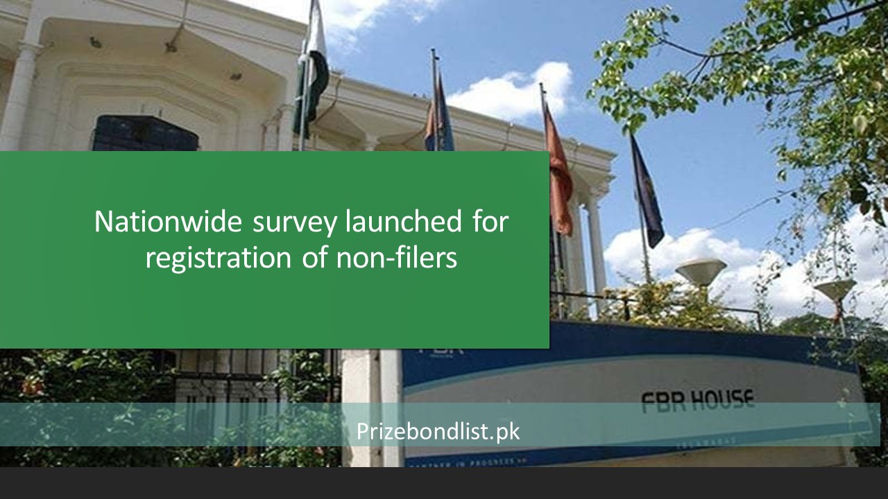 Nationwide survey launched for registration of non-filers