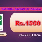 Prize Bond 1500 List 15 February 2024 Draw Result No.97 Lahore