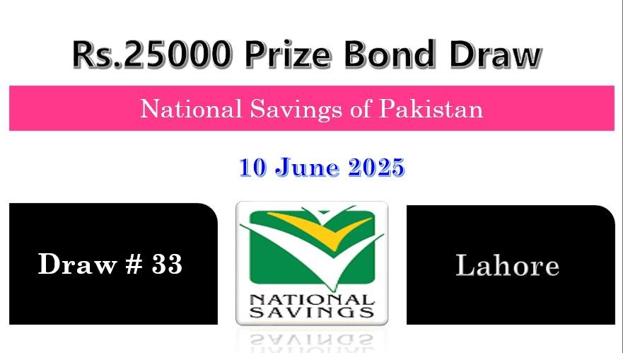 Prize Bond 25000 List 10 June 2025 Draw Result No.18 Lahore